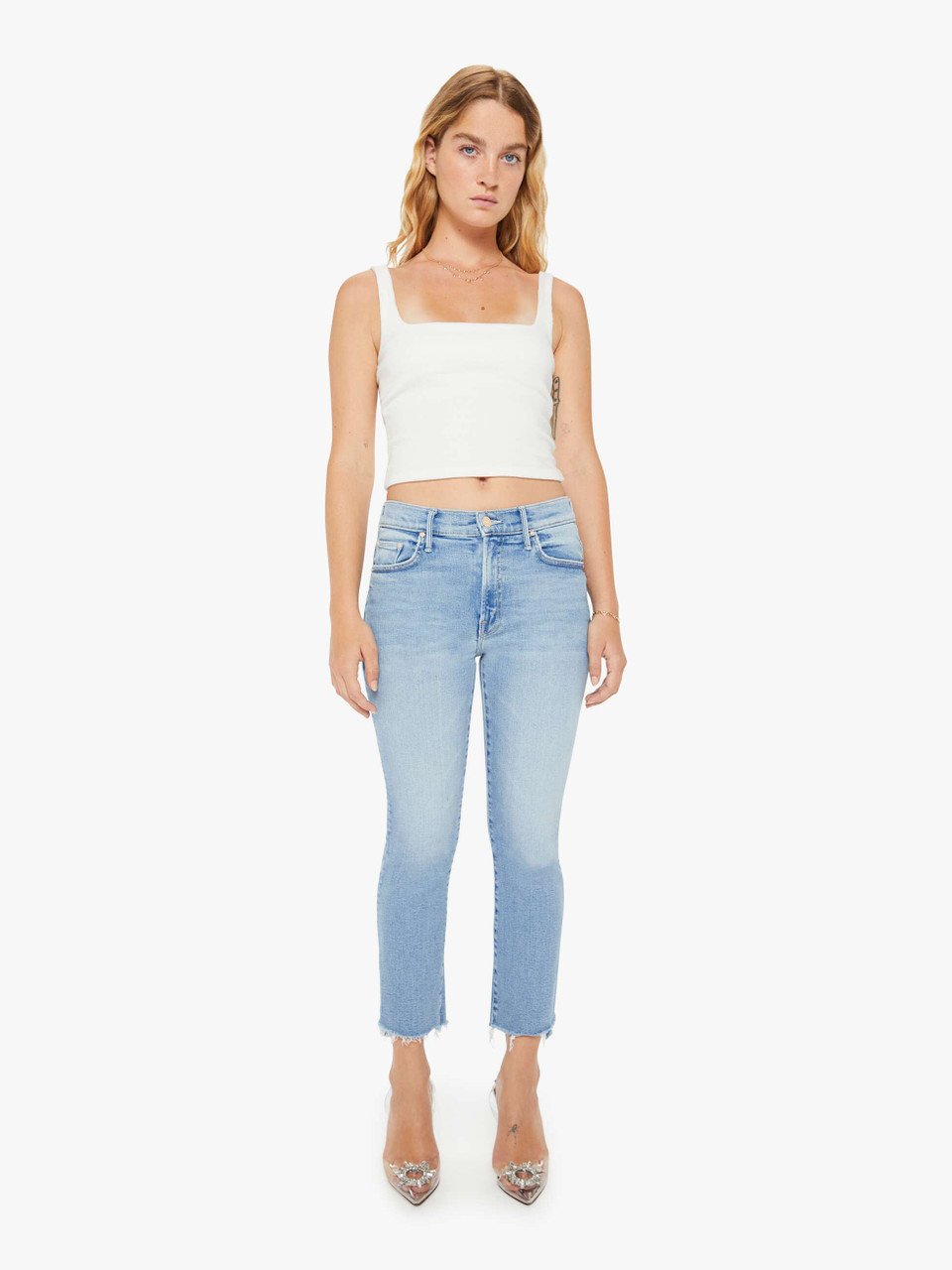 Lil Insider Crop Step Fray Limited Edition MOTHER denim - Monkee's of  Georgetown